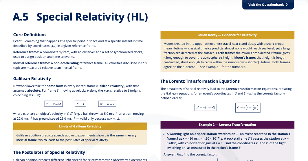 A.5 - Special Relativity